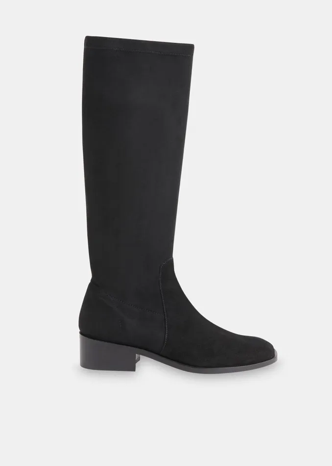 Women Boots Whistles Black Lisi Stretch Knee High Boot