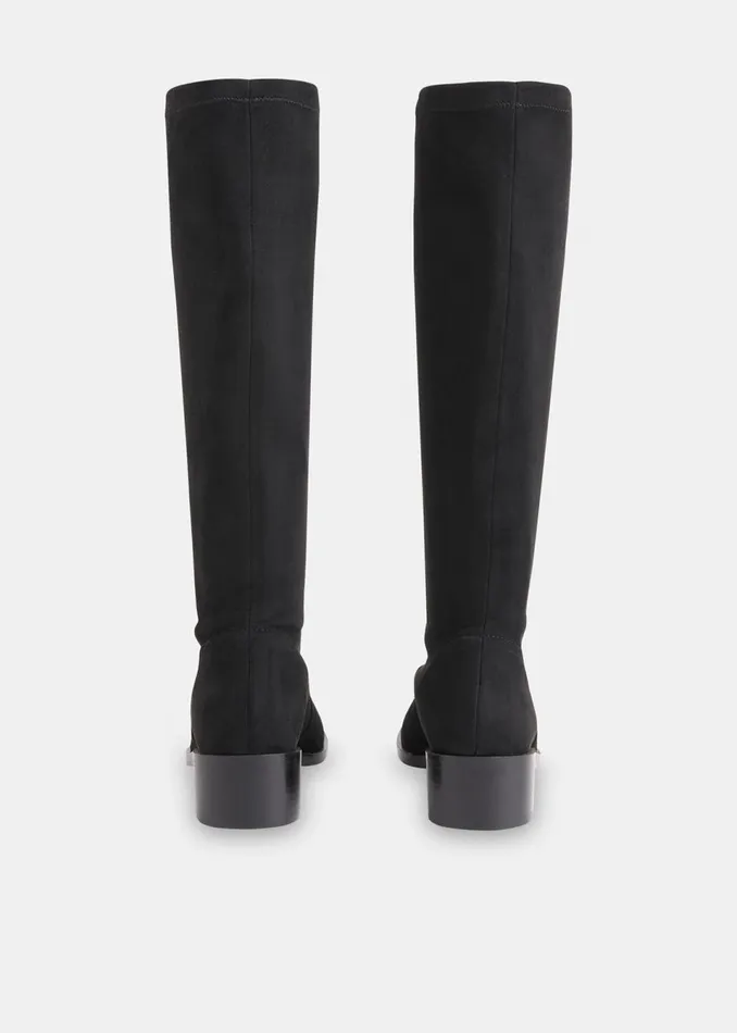 Women Boots Whistles Black Lisi Stretch Knee High Boot