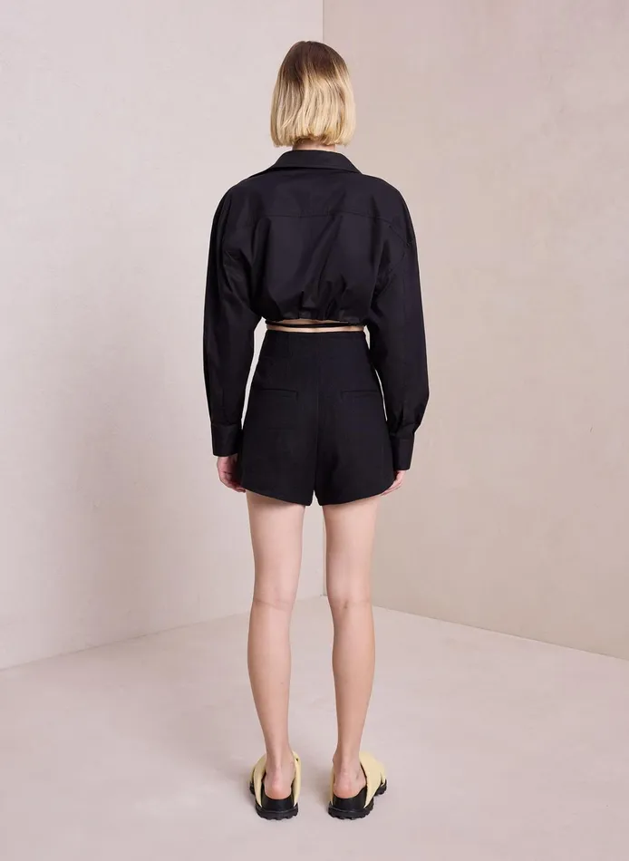 Women Bottoms ALC Bennett Linen Short Black