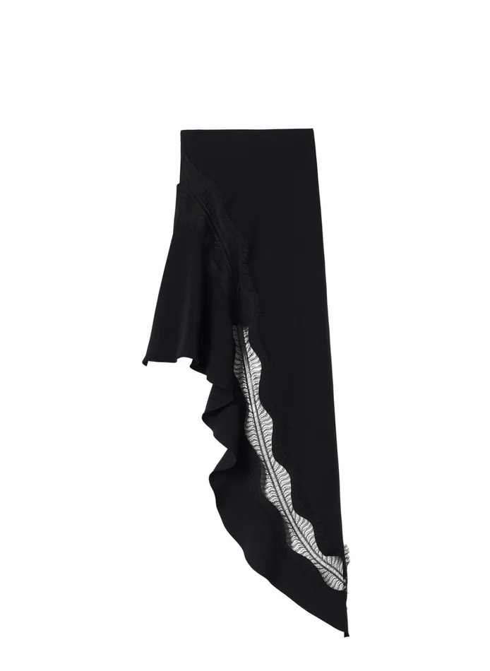 Women Bottoms ALC Dixie Asymmetrical Skirt Black