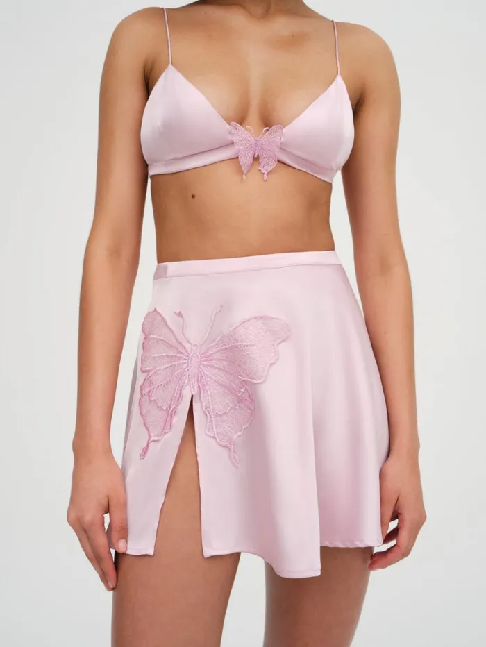 Women Bottoms For Love and Lemons Truette Mini Skirt Pink