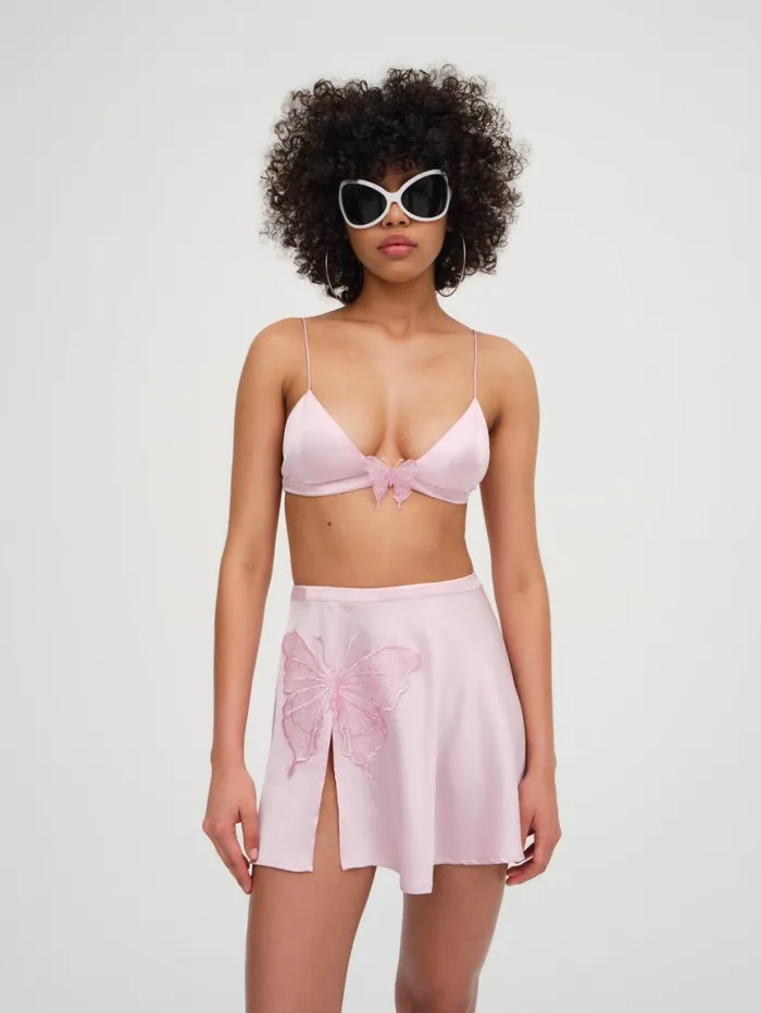 Women Bottoms For Love and Lemons Truette Mini Skirt Pink Women Bottoms For Love and Lemons Truette Mini Skirt Pink