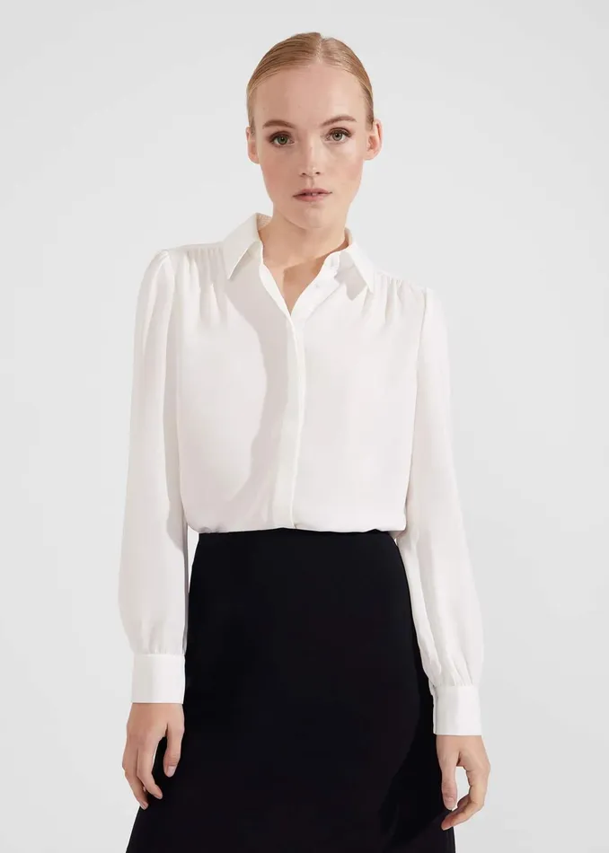 Women Caitlyn Shirt Ivory Hobbs Tops