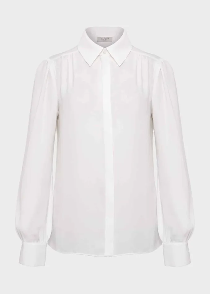 Women Caitlyn Shirt Ivory Hobbs Tops