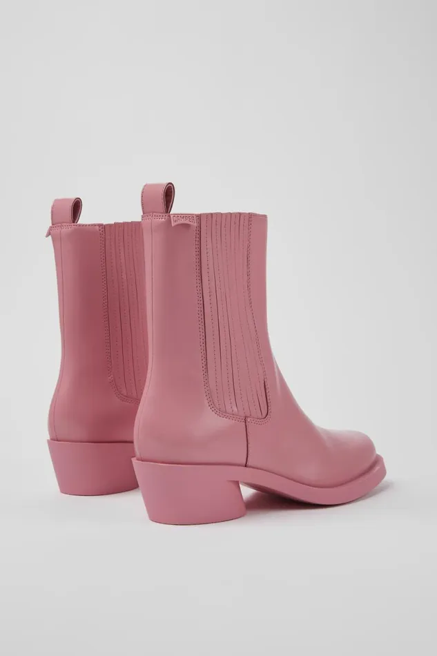 Women Camper Ankle Boots Bonnie Pink Leather Boots Women Camper Ankle Boots Bonnie Pink Leather Boots