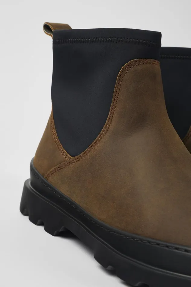 Women Camper Ankle Boots Brutus Brown Nubuck Ankle Boots