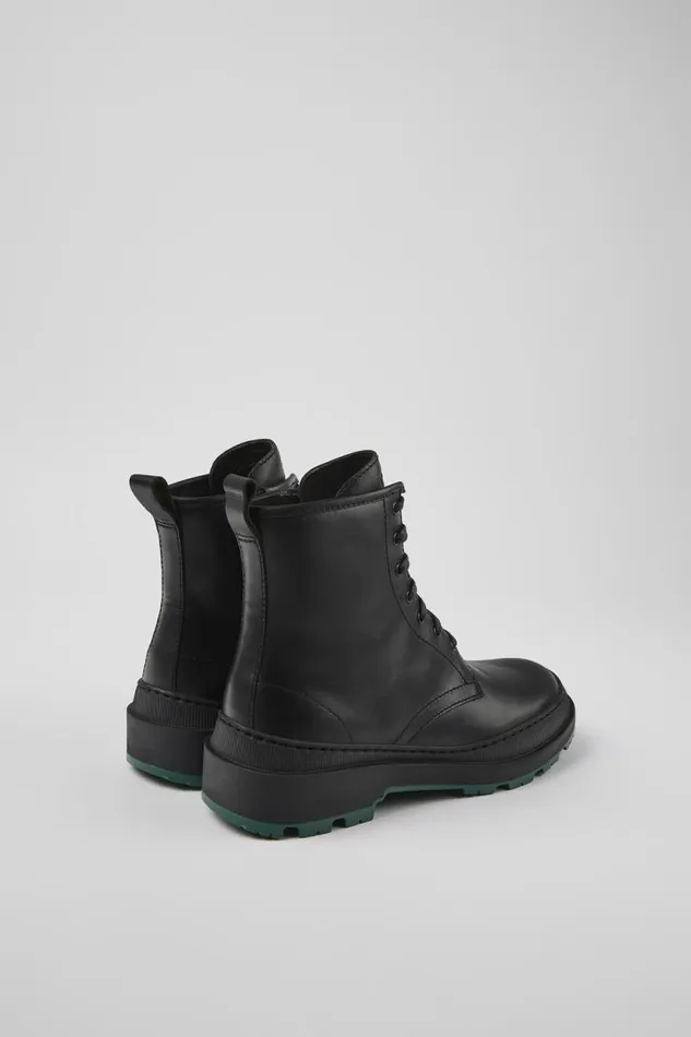 Women Camper Ankle Boots Brutus Trek MICHELIN Black Leather Boots Women Camper Ankle Boots Brutus Trek MICHELIN Black Leather Boots