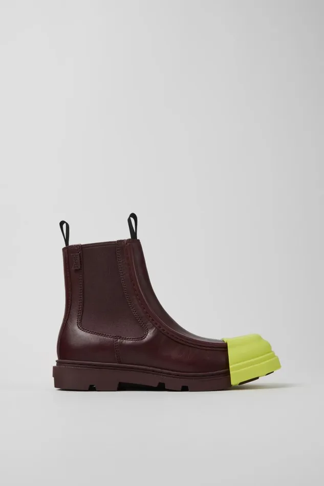 Women Camper Ankle Boots Junction Burgundy Leather Chelsea Boots Women Camper Ankle Boots Junction Burgundy Leather Chelsea Boots
