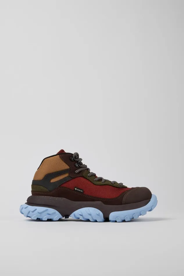 Women Camper Ankle Boots Karst Trek GORETEX Brown And Red Ankle Boots Women Camper Ankle Boots Karst Trek GORETEX Brown And Red Ankle Boots