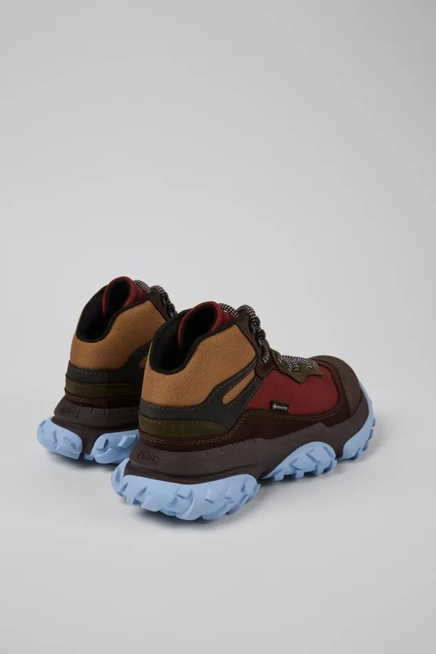 Women Camper Ankle Boots Karst Trek GORETEX Brown And Red Ankle Boots Women Camper Ankle Boots Karst Trek GORETEX Brown And Red Ankle Boots