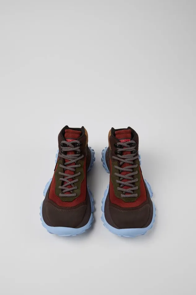 Women Camper Ankle Boots Karst Trek GORETEX Brown And Red Ankle Boots Women Camper Ankle Boots Karst Trek GORETEX Brown And Red Ankle Boots