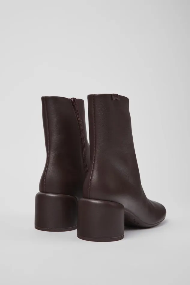 Women Camper Ankle Boots Niki Burgundy Leather Boots Women Camper Ankle Boots Niki Burgundy Leather Boots