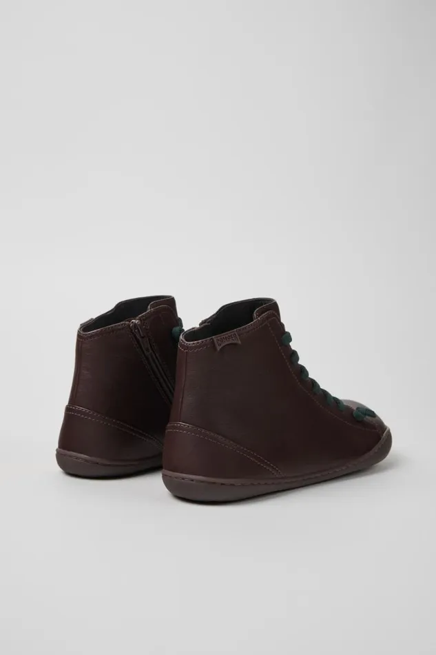 Women Camper Ankle Boots Peu Brown Leather Ankle Boots Women Camper Ankle Boots Peu Brown Leather Ankle Boots