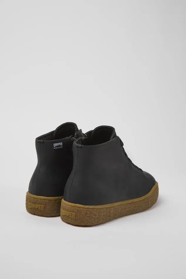 Women Camper Ankle Boots Peu Terreno HYDROSHIELD Black Leather Shoes Women Camper Ankle Boots Peu Terreno HYDROSHIELD Black Leather Shoes