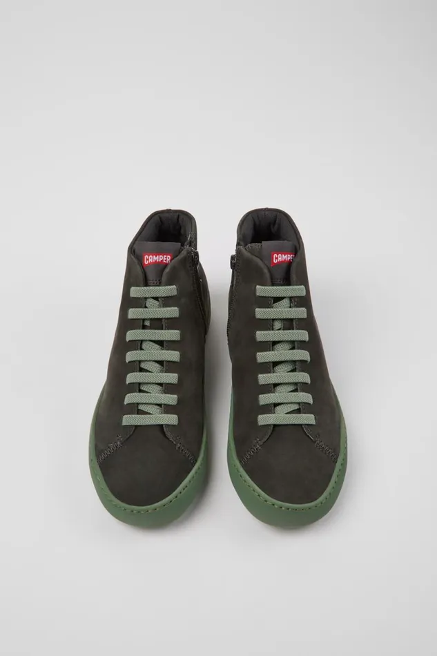 Women Camper Ankle Boots Peu Touring Gray Nubuck Sneakers Women Camper Ankle Boots Peu Touring Gray Nubuck Sneakers