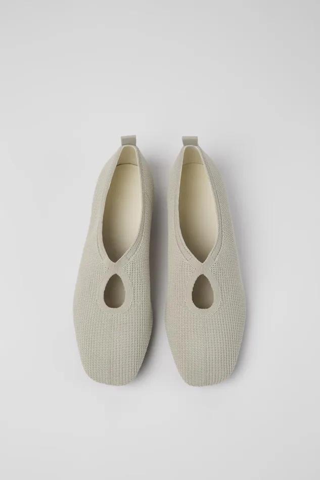 Women Camper Ballerinas Casi Myra Gray Onepiece Knit Ballerinas Women Camper Ballerinas Casi Myra Gray Onepiece Knit Ballerinas