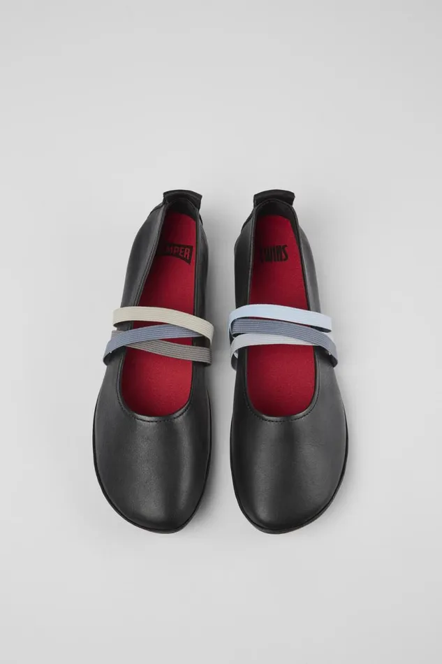 Women Camper Ballerinas Twins Black Leather Ballerina Women Camper Ballerinas Twins Black Leather Ballerina