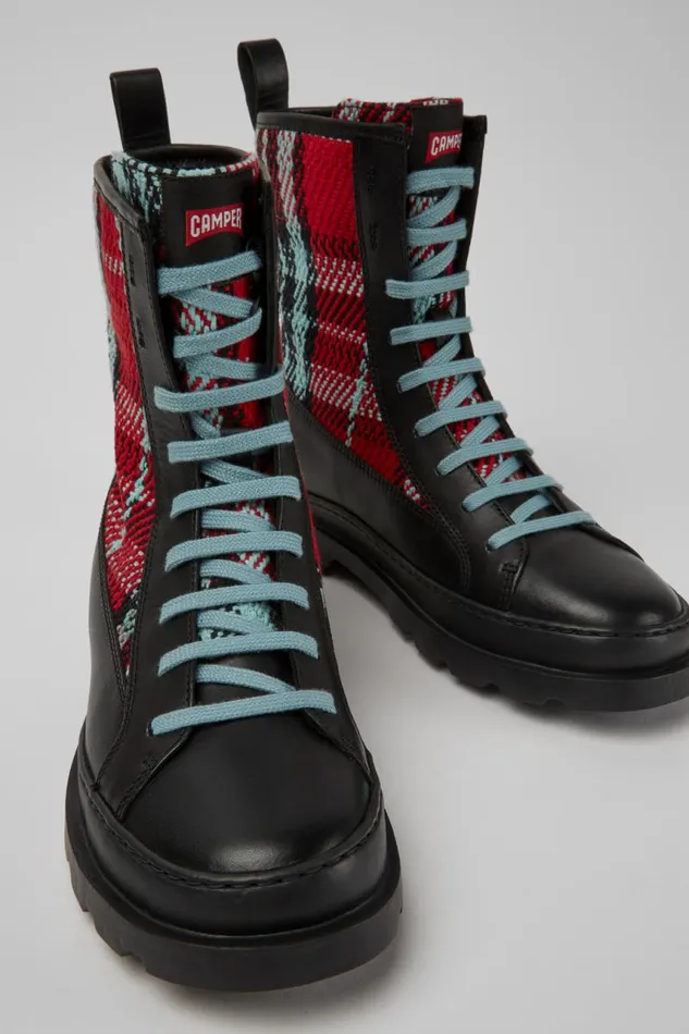 Women Camper Boots Brutus Multicolor Laceup Boots