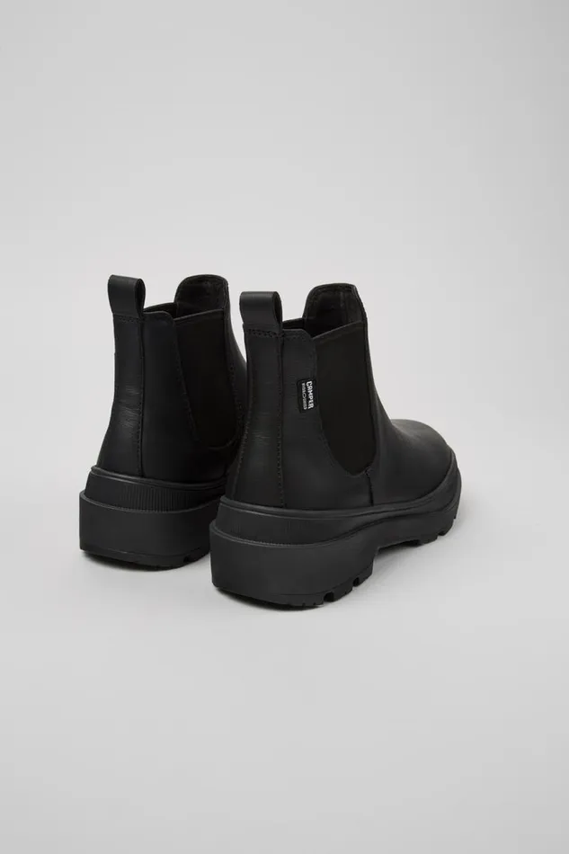 Women Camper Casual Shoes Brutus Trek HYDROSHIELD MICHELIN Black Leather Ankle Boots