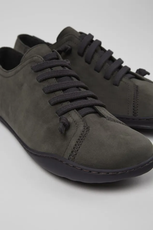 Women Camper Casual Shoes Peu Gray Nubuck Shoes