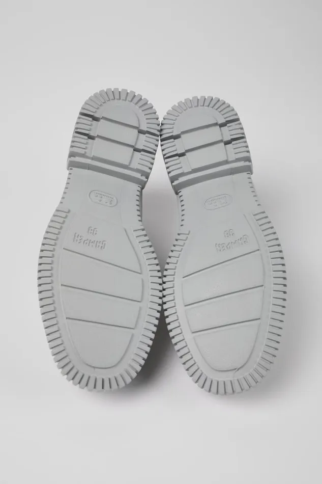 Women Camper Formal Shoes Pix Gray Leather Loafer Women Camper Formal Shoes Pix Gray Leather Loafer