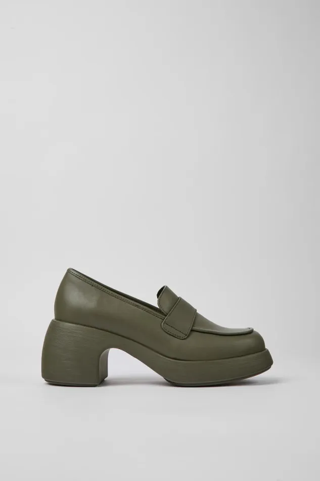 Women Camper Formal Shoes Thelma Green Leather Shoes Women Camper Formal Shoes Thelma Green Leather Shoes