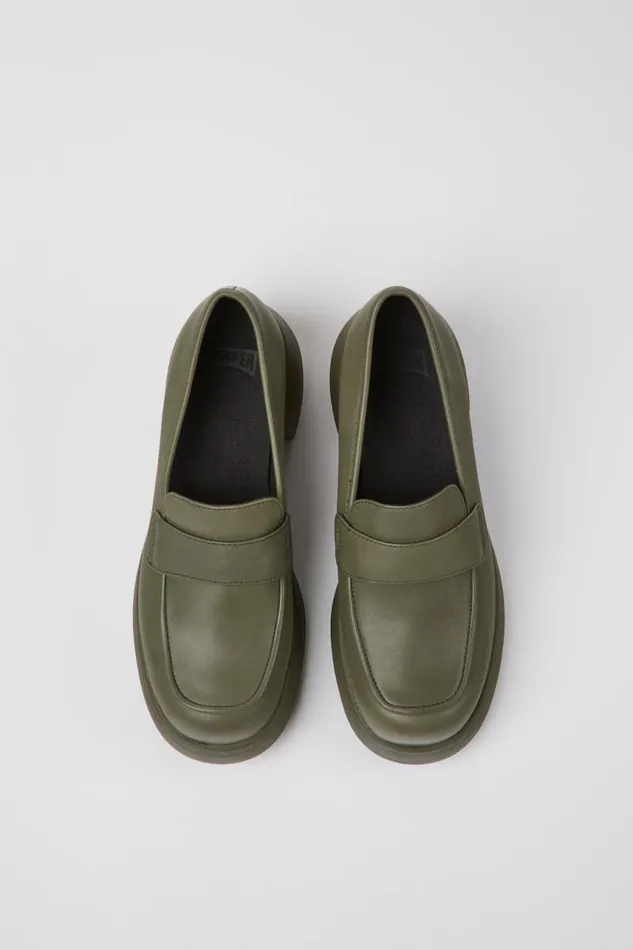 Women Camper Formal Shoes Thelma Green Leather Shoes Women Camper Formal Shoes Thelma Green Leather Shoes