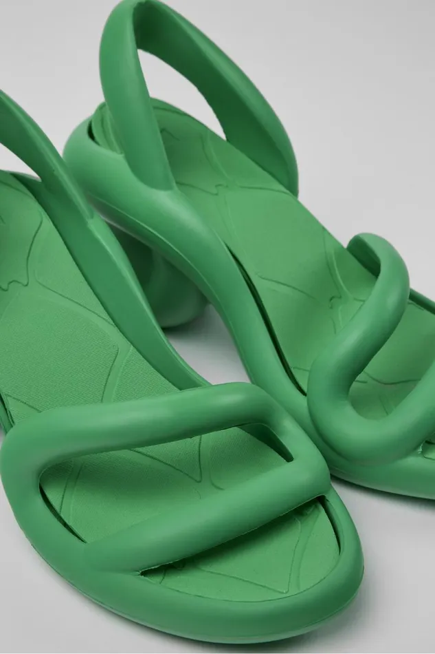 Women Camper Heels Kobarah Green Unisex Sandals