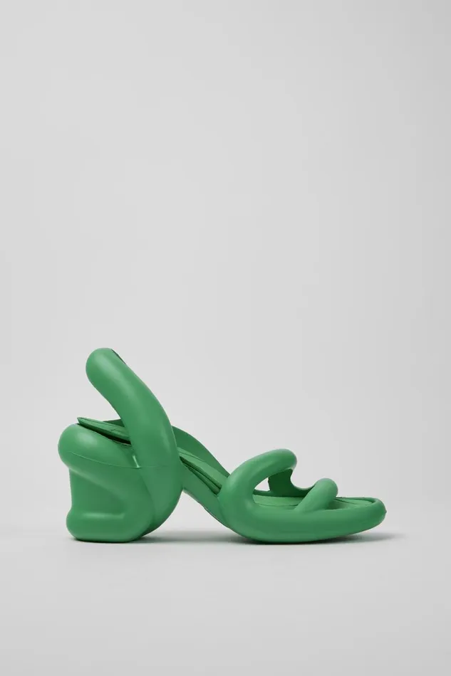 Women Camper Heels Kobarah Green Unisex Sandals Women Camper Heels Kobarah Green Unisex Sandals