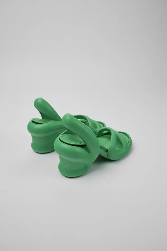 Women Camper Heels Kobarah Green Unisex Sandals Women Camper Heels Kobarah Green Unisex Sandals