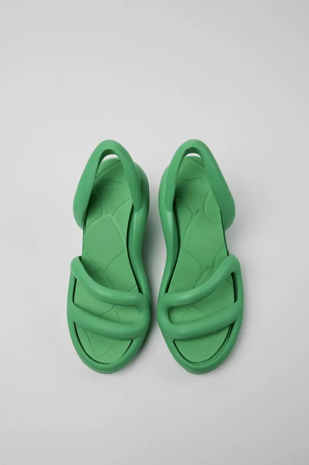 Women Camper Heels Kobarah Green Unisex Sandals Women Camper Heels Kobarah Green Unisex Sandals