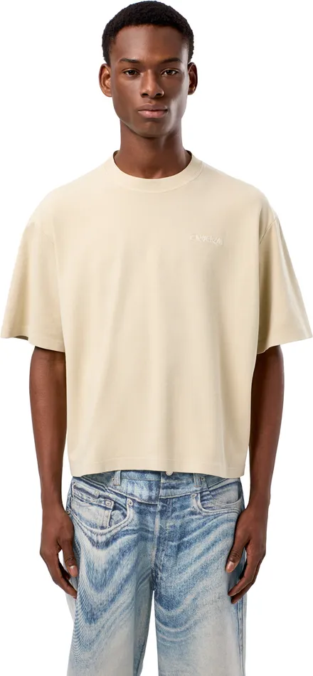 Women Camper Jersey TShirt Beige Cotton Tshirt