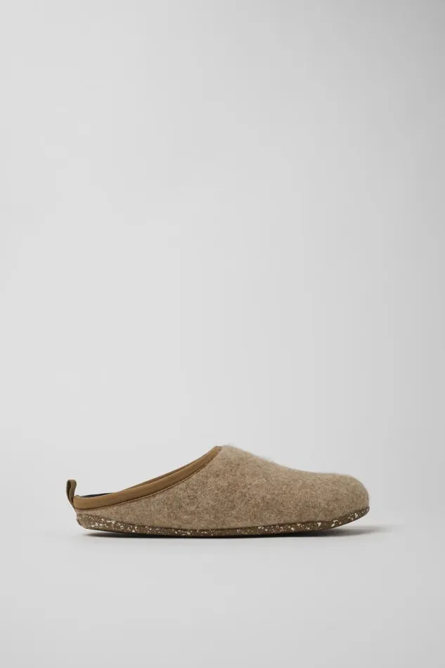 Women Camper Non Leather Shoes Wabi Brown Slippers Women Camper Non Leather Shoes Wabi Brown Slippers