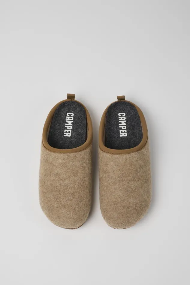 Women Camper Non Leather Shoes Wabi Brown Slippers Women Camper Non Leather Shoes Wabi Brown Slippers