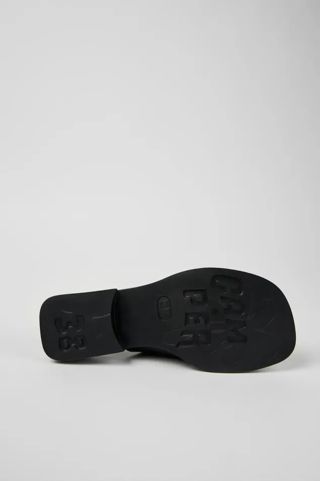 Women Camper Sandals Dana Black Leather Sandals