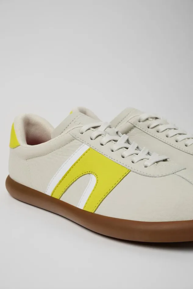 Women Camper Sneakers Pelotas Soller White Leather Sneaker