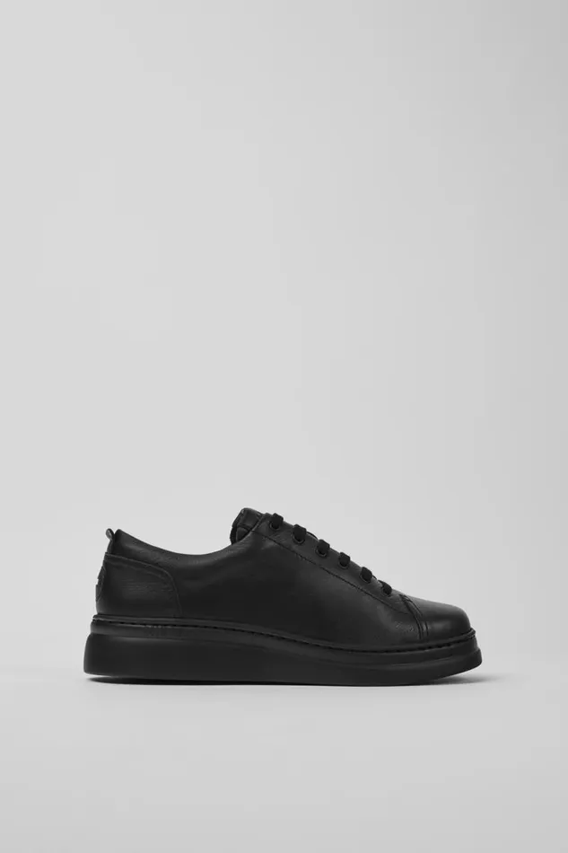 Women Camper Sneakers Runner Up Black Leather Sneakers