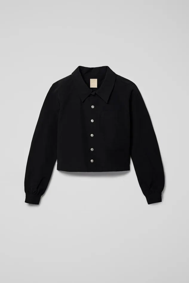 Women Camper Tops Tech Shirt Black CottonNylon Shirt