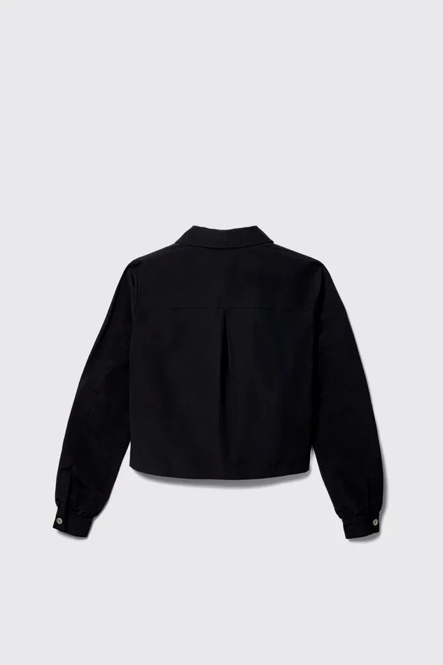 Women Camper Tops Tech Shirt Black CottonNylon Shirt