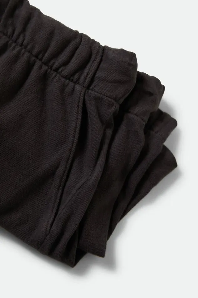 Women Carefree Organic Garment Dyed Lounge Short Black Brixton Shorts
