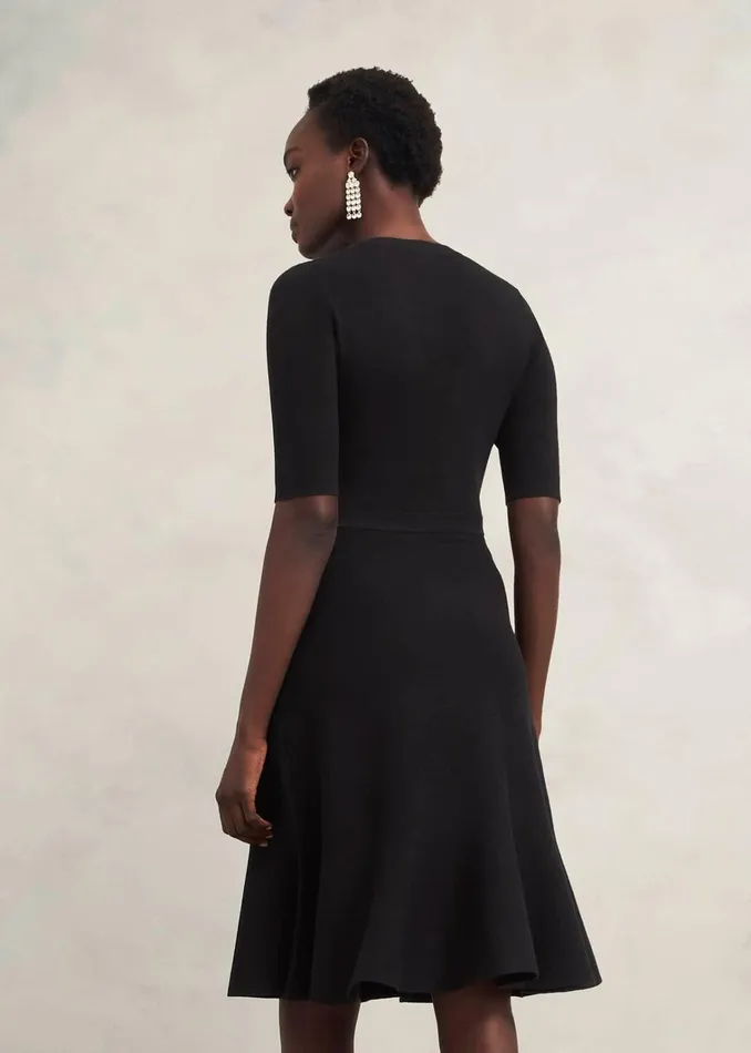 Women Cece Knitted Dress Hobbs Black Hobbs Dresses and Jumpsuits