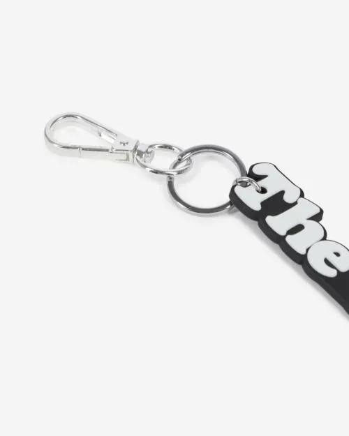 Women Charms The Kooples Black And White Logo Bag Charm White