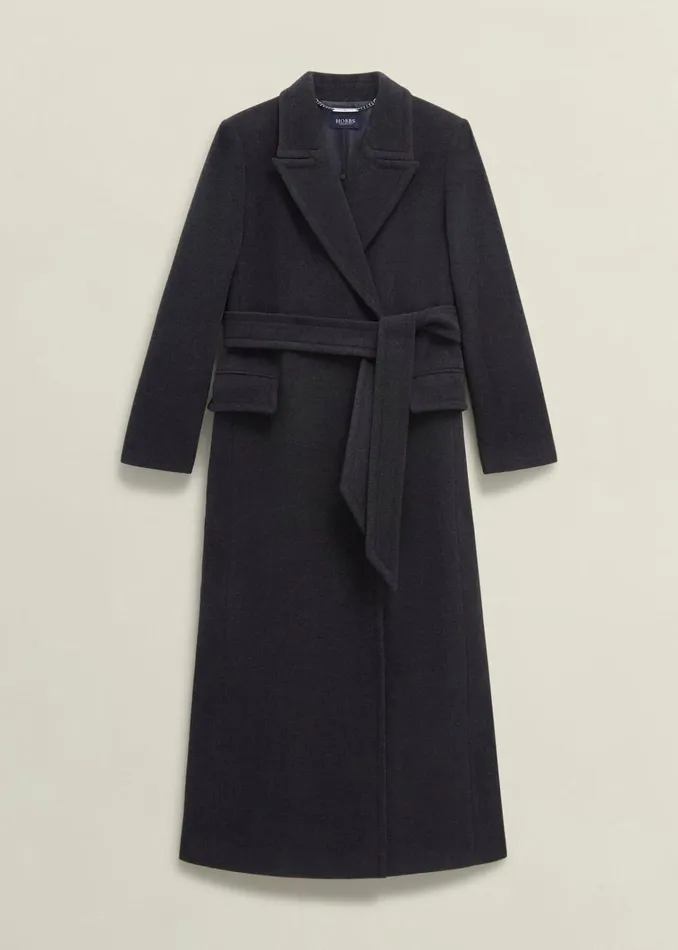 Women Clarendon Wool Blend Coat Charcoal Hobbs Coats and Jackets