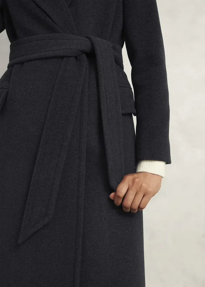 Women Clarendon Wool Blend Coat Charcoal Hobbs Coats and Jackets