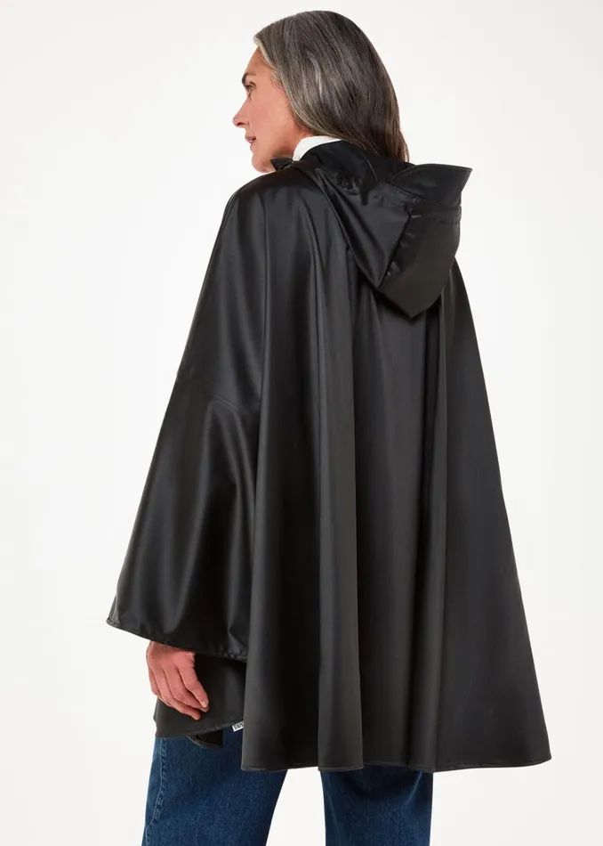 Women Coats and Jackets Whistles Black Rains Cape
