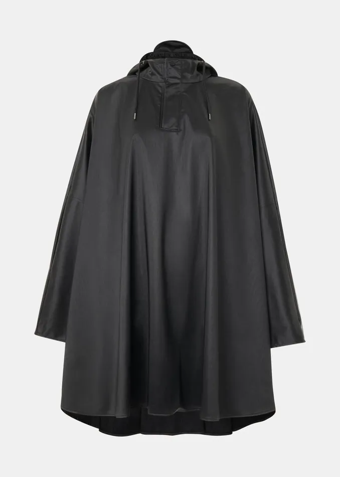 Women Coats and Jackets Whistles Black Rains Cape