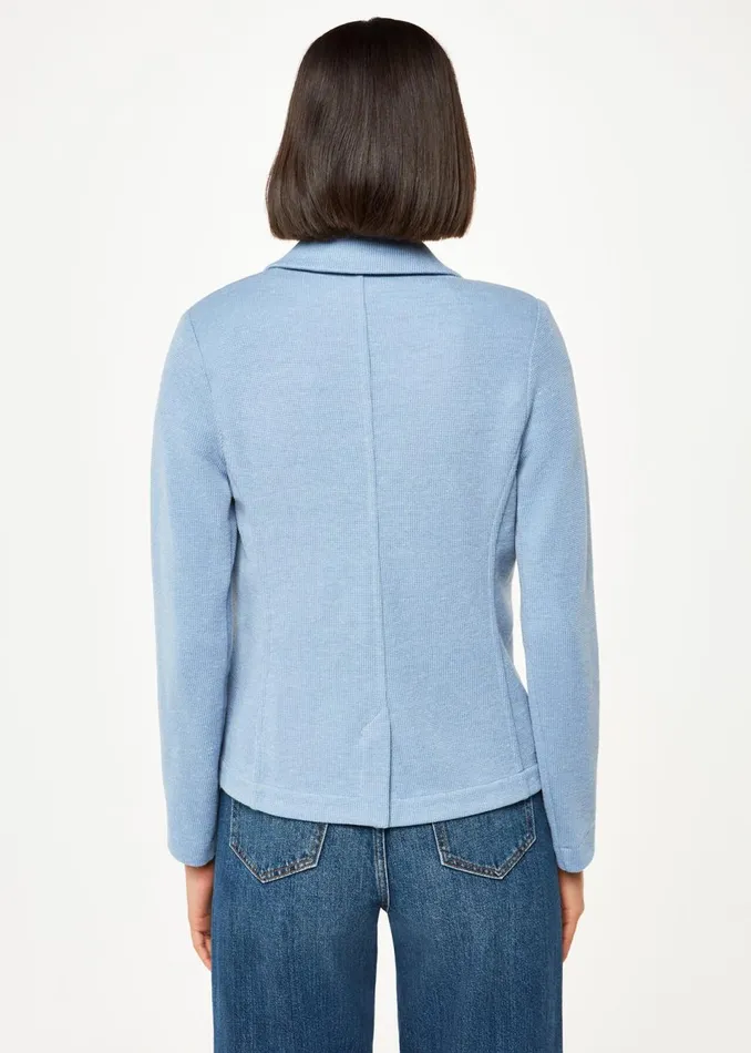 Women Coats and Jackets Whistles Blue Slim Jersey Jacket