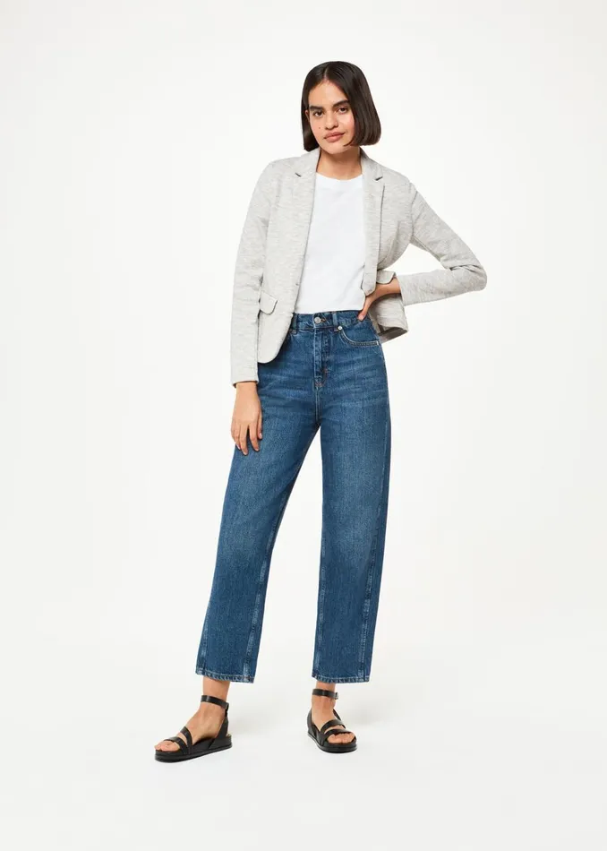 Women Coats and Jackets Whistles Grey Slim Jersey Jacket