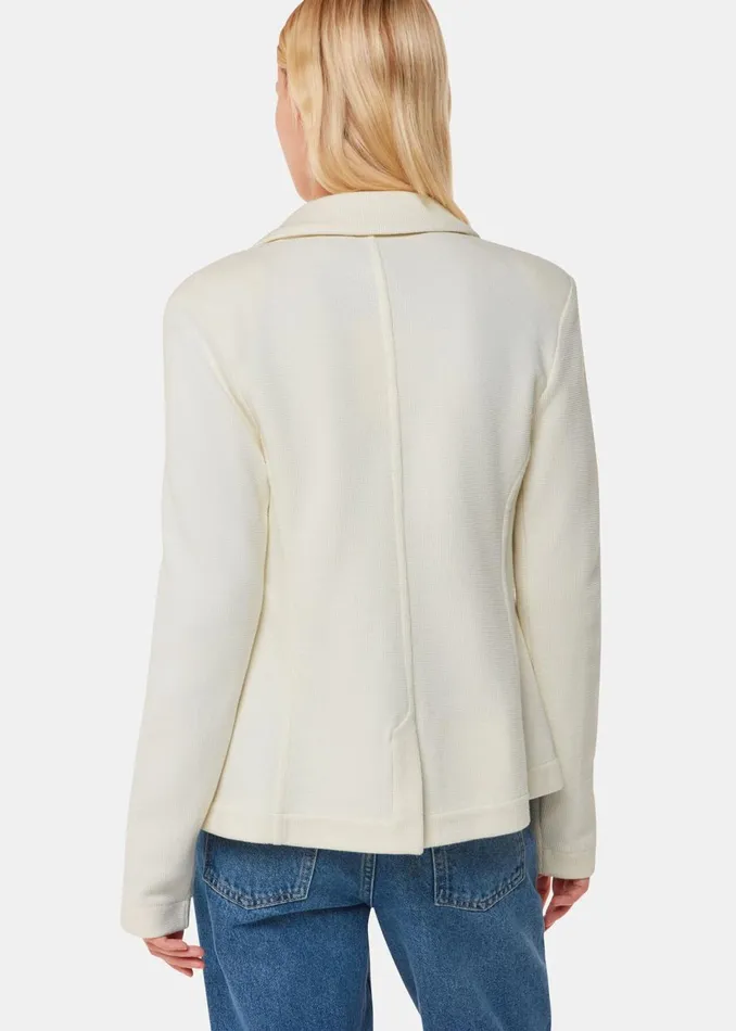 Women Coats and Jackets Whistles Ivory Slim Jersey Jacket