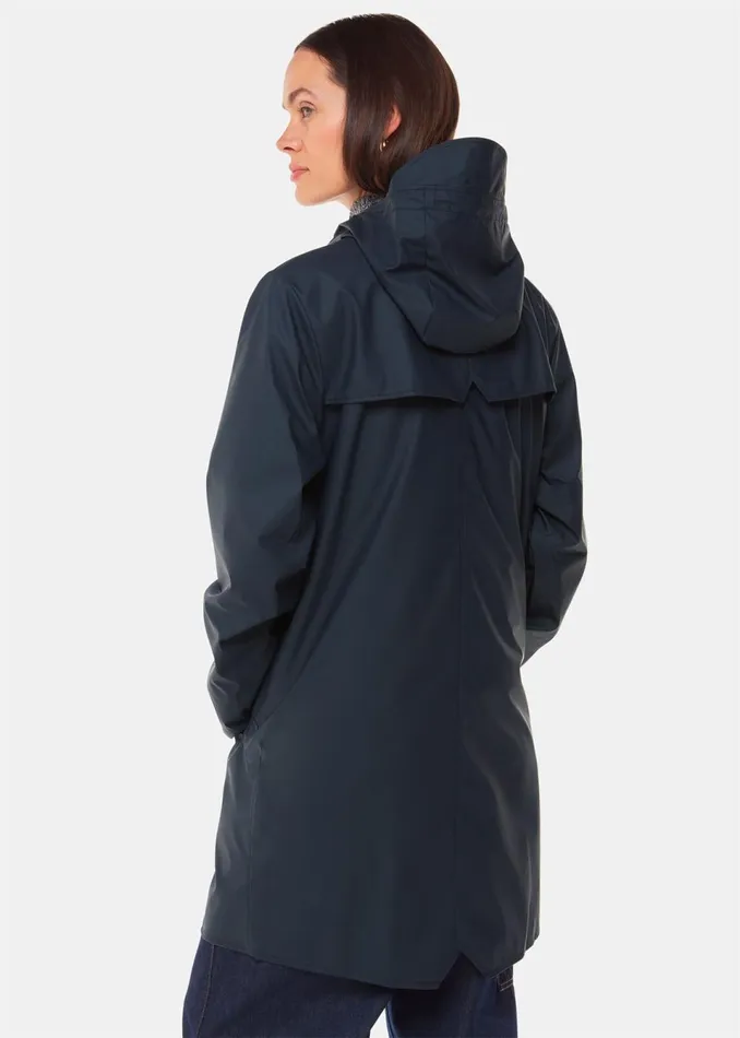 Women Coats and Jackets Whistles Navy Rains Long Jacket